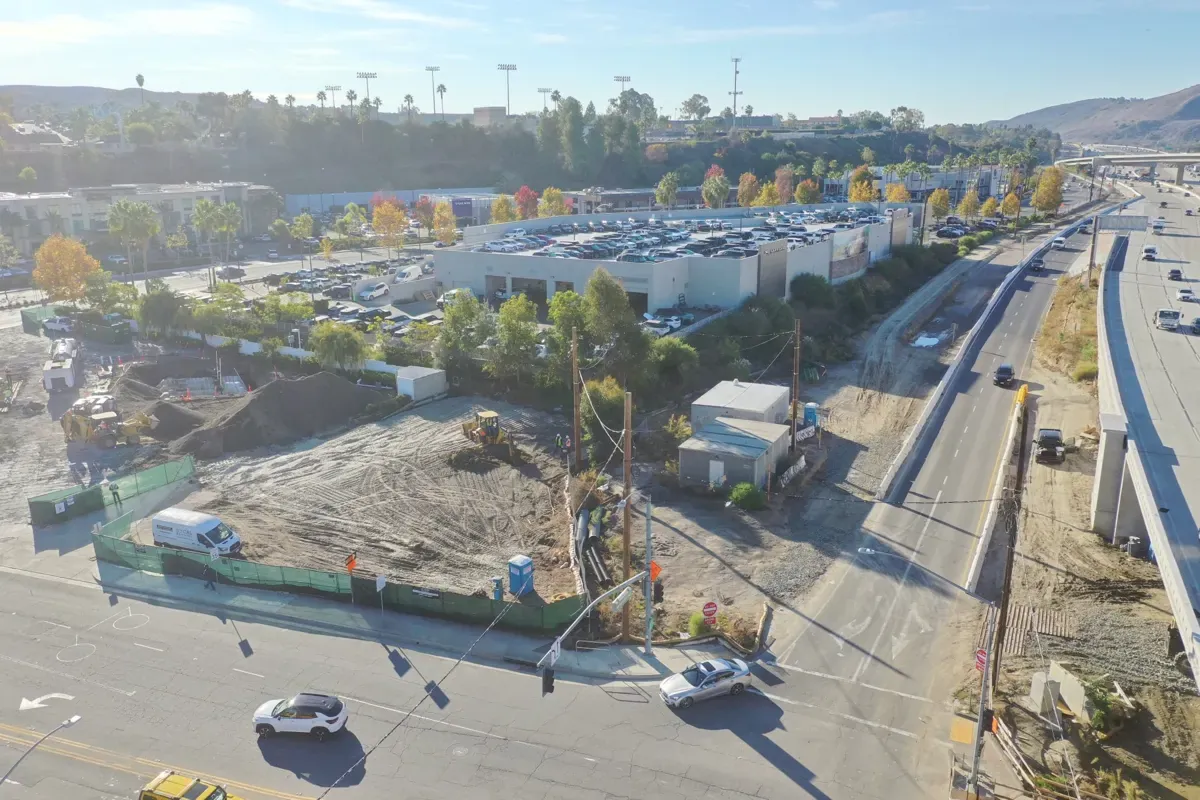 Mission Viejo commercial property following the demolition stage