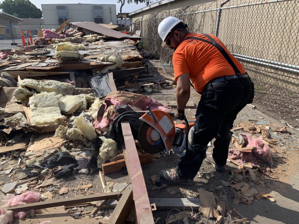 Modular structure removal at UCI North Campus