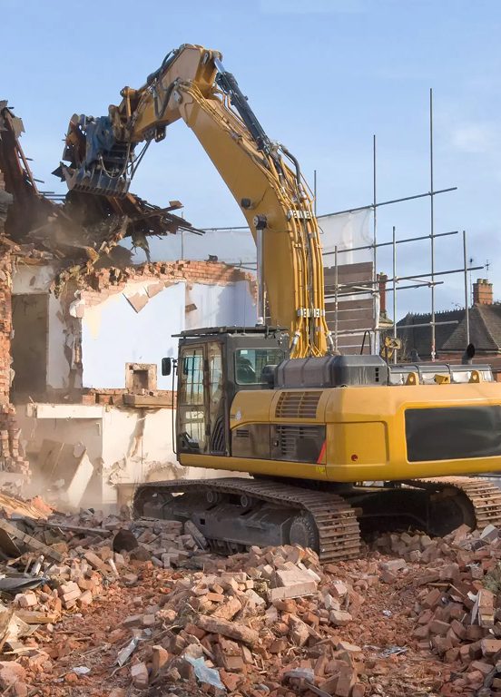 Historic home demolition and site clearing in Yorba Linda