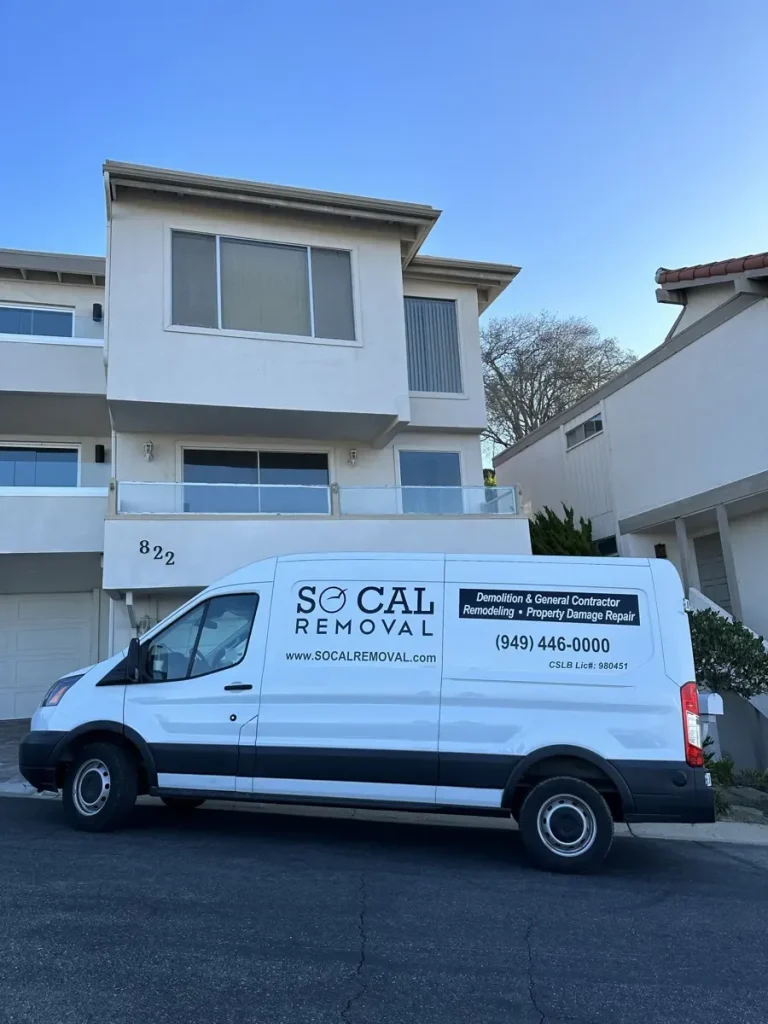 San Clemente townhome interior before the strip-out stage